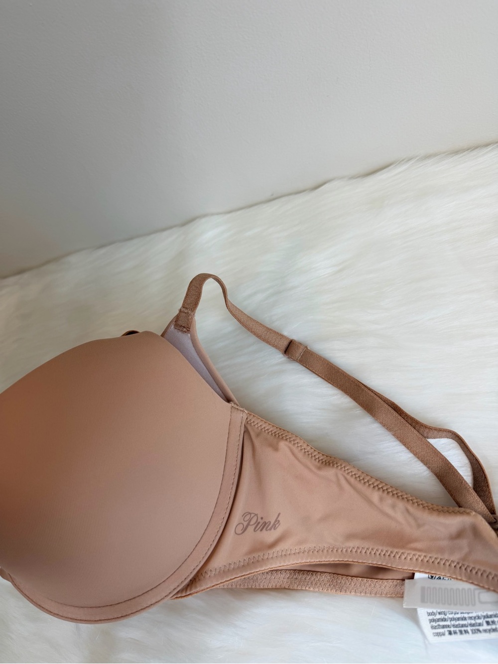 NWT PINK Victoria's Secret Wear Everywear Push-Up Bra Praline (Nude) Bra Sz. 36B - Picture 11 of 14